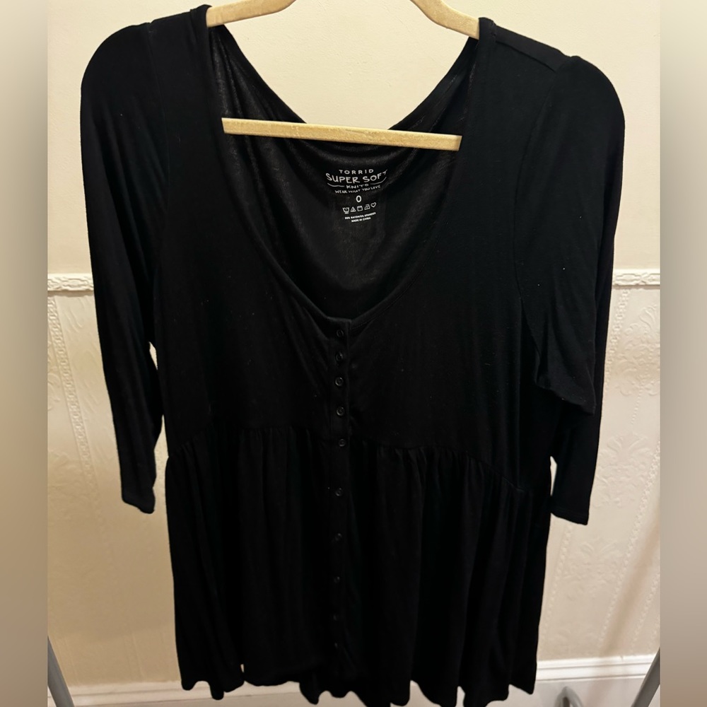 Torrid Black super soft shirt